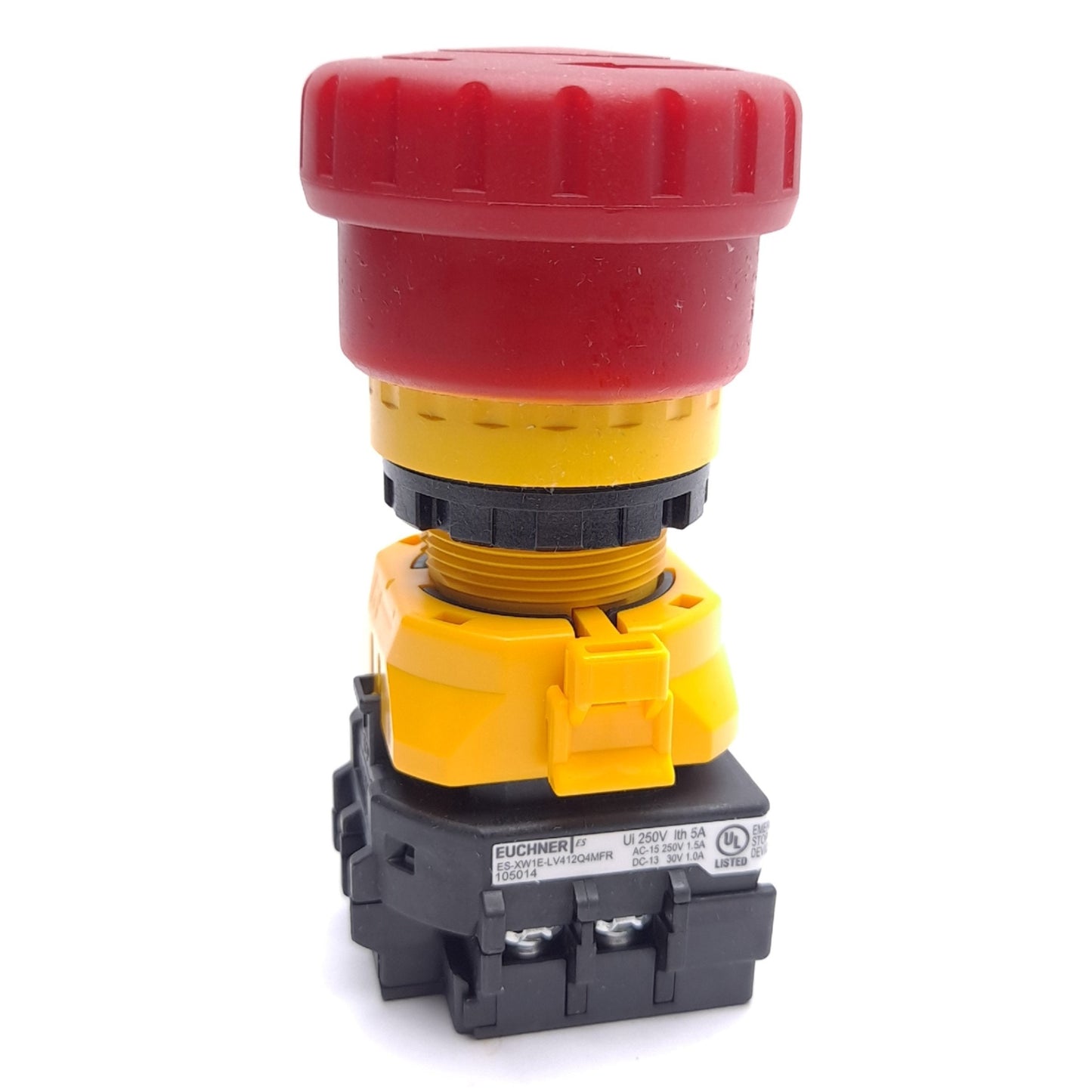 New Euchner ES-XW1E-LV412Q4MFR 105014 Emergency Stop, ø22mm Cutout, 2 NC 1 NO