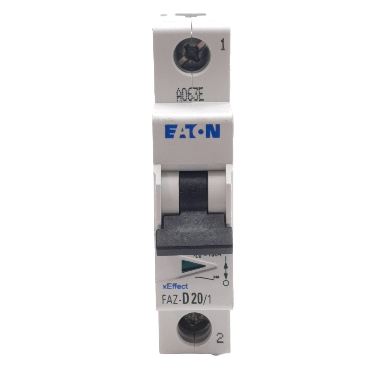 New – Open box Eaton FAZ-D20/1-SP Circuit Breaker, 1-Pole, D-Curve, 20A 277VAC/48VDC, DIN Rail