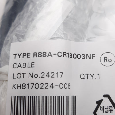 New Omron R88A-CR1B003NF Encoder Cable For Use With 200/400V Servomotors of 1-3kW