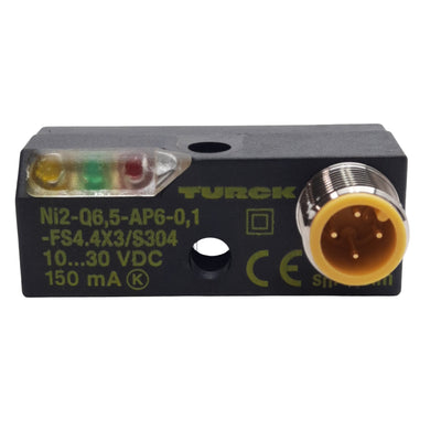New – Open box Turck NI2-Q6.5-AP6-0.1-FS4.4X3/S304 Proximity Sensor, 2mm Sensing, 10-30VDC