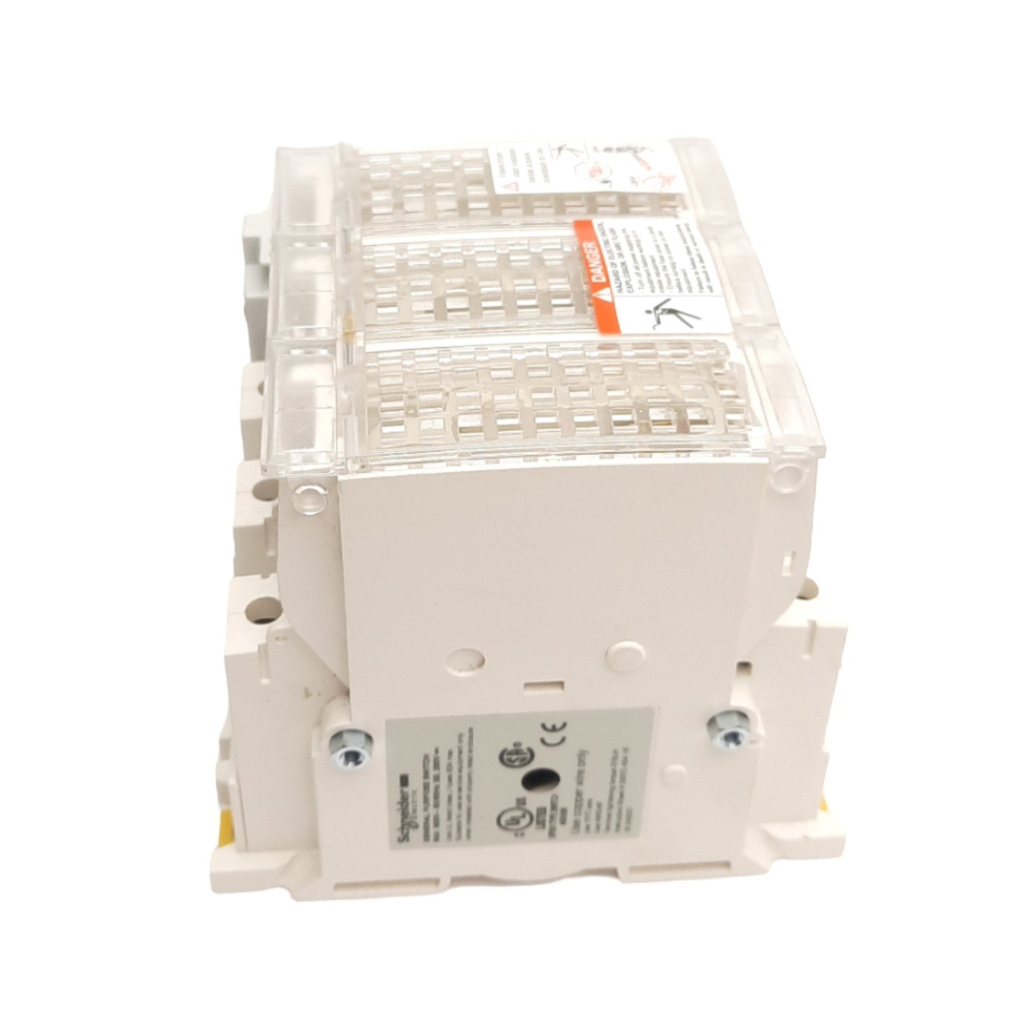 Used Schneider Electric GS2GU3N Disconnect Switch, 3-Pole 30A 600VAC/250VDC, DIN Rail