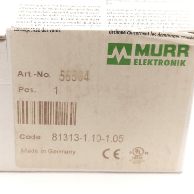 New Murr Elektronik 56504 Cube 67 BUS Node, 7/8" 5-Pin, M12, 24VDC 9A Supply