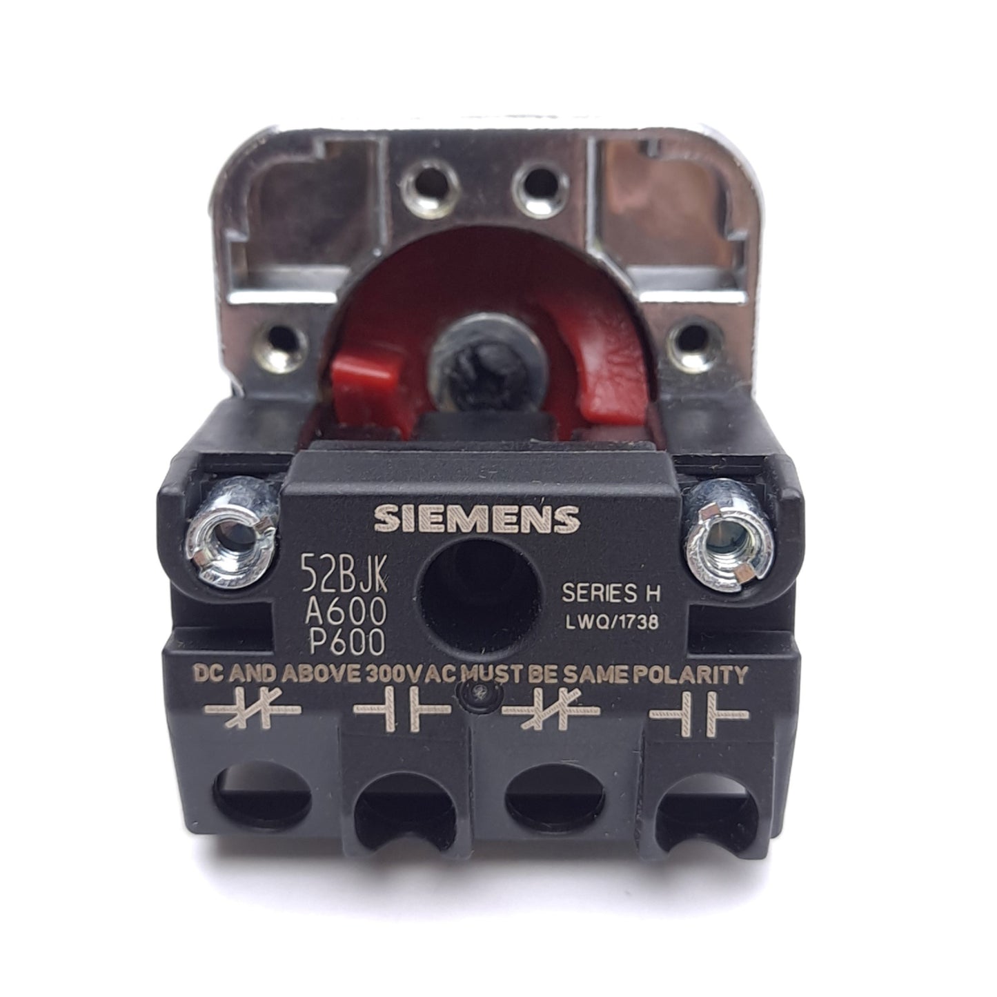 New Siemens 52SC6AFA1 Keyed Selector Switch, 2-Position, Maintained, 1NO 1NC