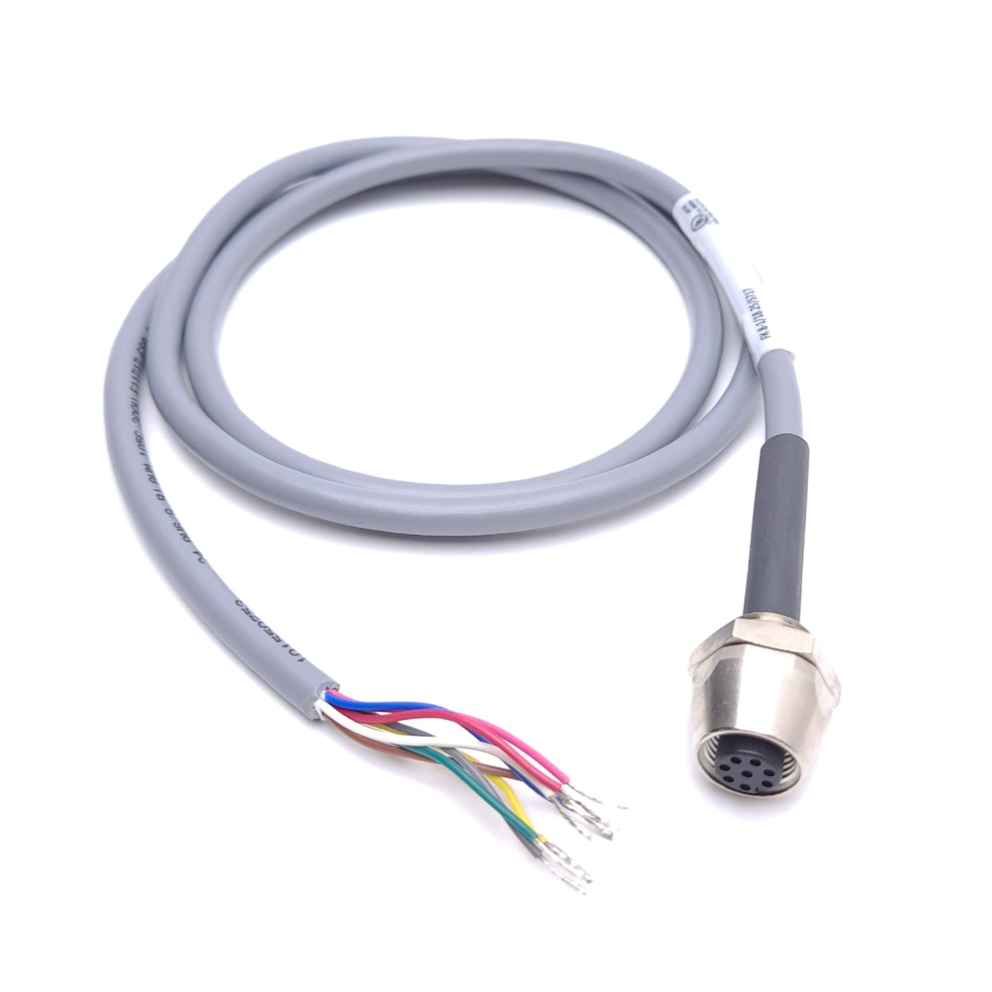 New Turck FK 8-1/18.25/S717 U-75487 Receptacle, M12 8-Pin Female to Flying Leads, 1m