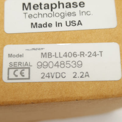 New Metaphase MB-LL406-R-24-T MetaBright Line Light, Red 630nm, 16in, 24VDC, M12