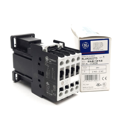 New General Electric RL4D022TD Control Relay, 2NO/2NC, 600V 20A Contact, 24VDC Coil