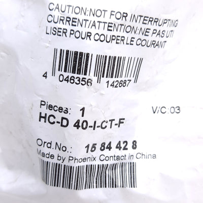 New Lot of 2 Phoenix Contact HC-D 40-I-CT-F 1584428 Contact Insert, 40-Position