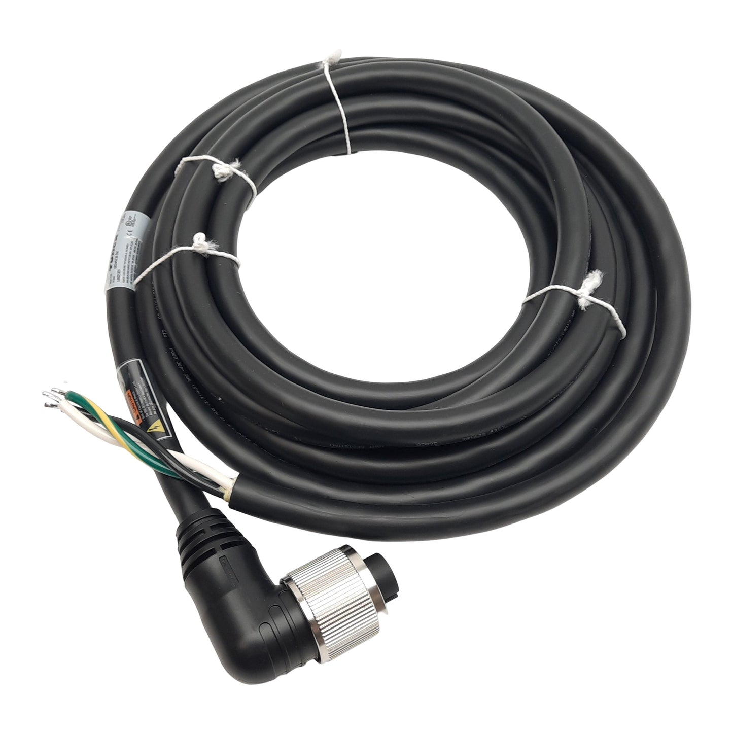 New Turck GKDWM 32-5M Single Ended Cordset 3-Pin 1-3/8"-16 UN Female 600VAC 30A 5m