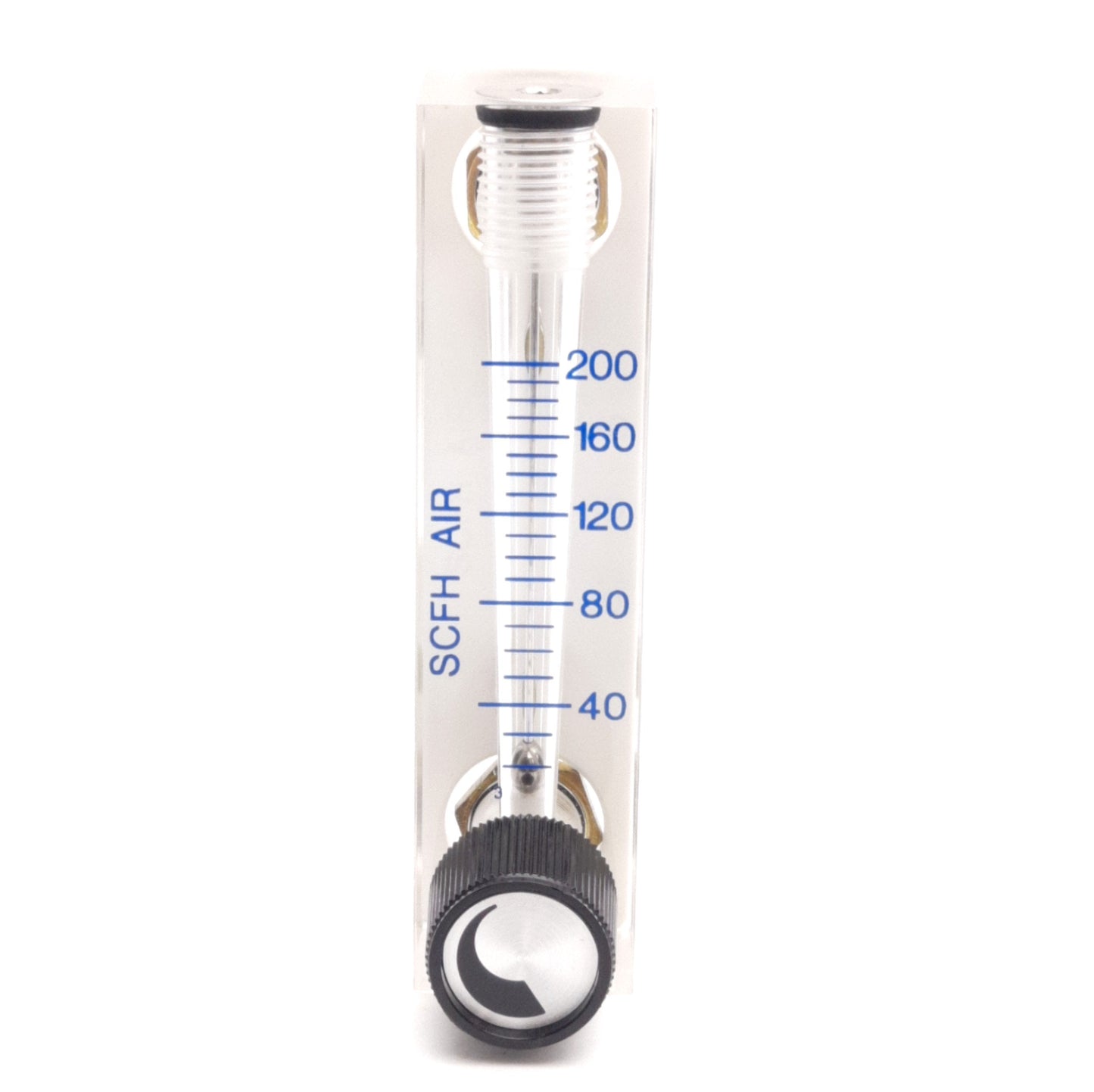 New – Open box Omega Engineering FL-2009 Acrylic Flow Meter 1/8in NPT, 20-200SCFH Air