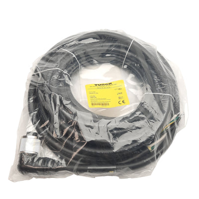 New Turck GKDWM 32-10M Single Ended Cordset 3-Pin 1-3/8"-16 UN Female 600VAC 30A 10m