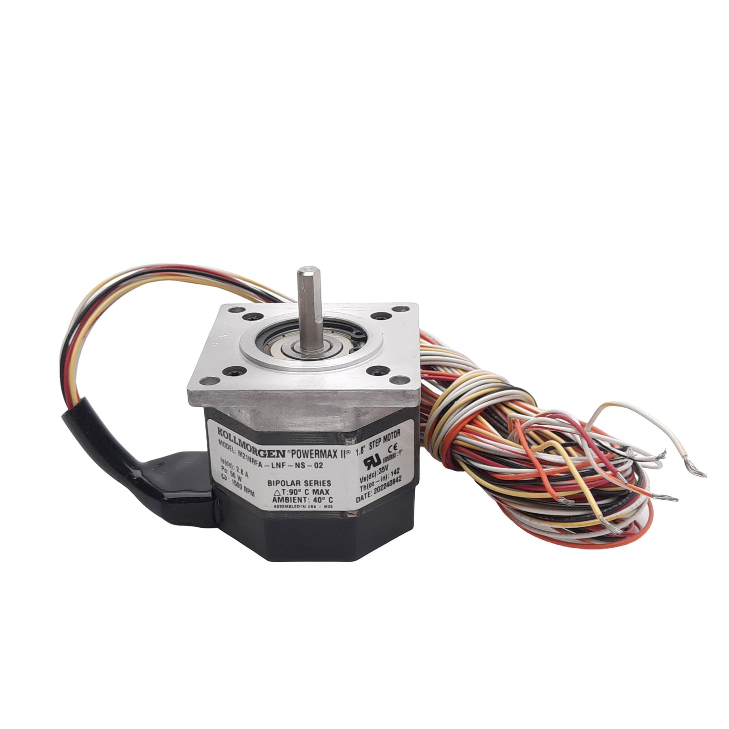 New – Open box Kollmorgen M21NRFA-LNF-NS-02 POWERMAX II Stepper Motor 1.8°/Step, 35VDC, NEMA 23