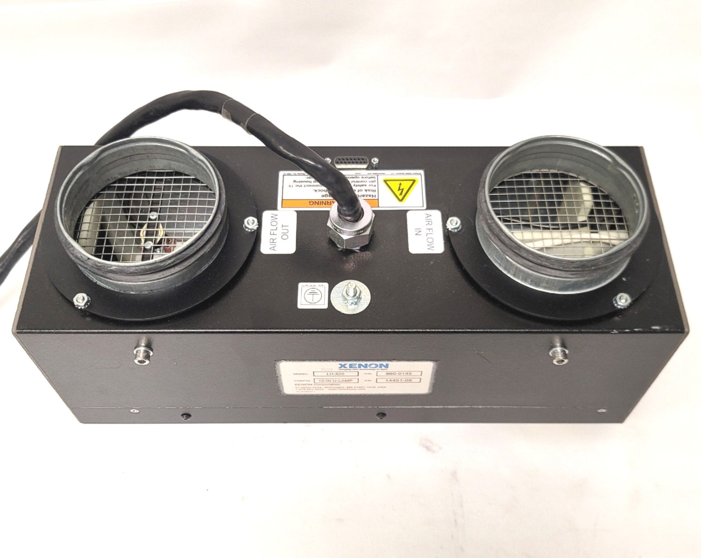 Used Xenon 860-0145 LH-820 Pulsed UV Curing Lamp Housing 10" x 3" 13-15 Joules/Pulse