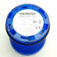 New – Open box Siemens 8WD4 400-1AF Stack Light W/ EM/12-24-B, Blue, ø70mm, 24V Bulb