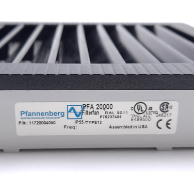 New – Open box Pfannenberg 11720004050 PFA 20000 Exhaust Filter, 116mm x 108mm x 17mm