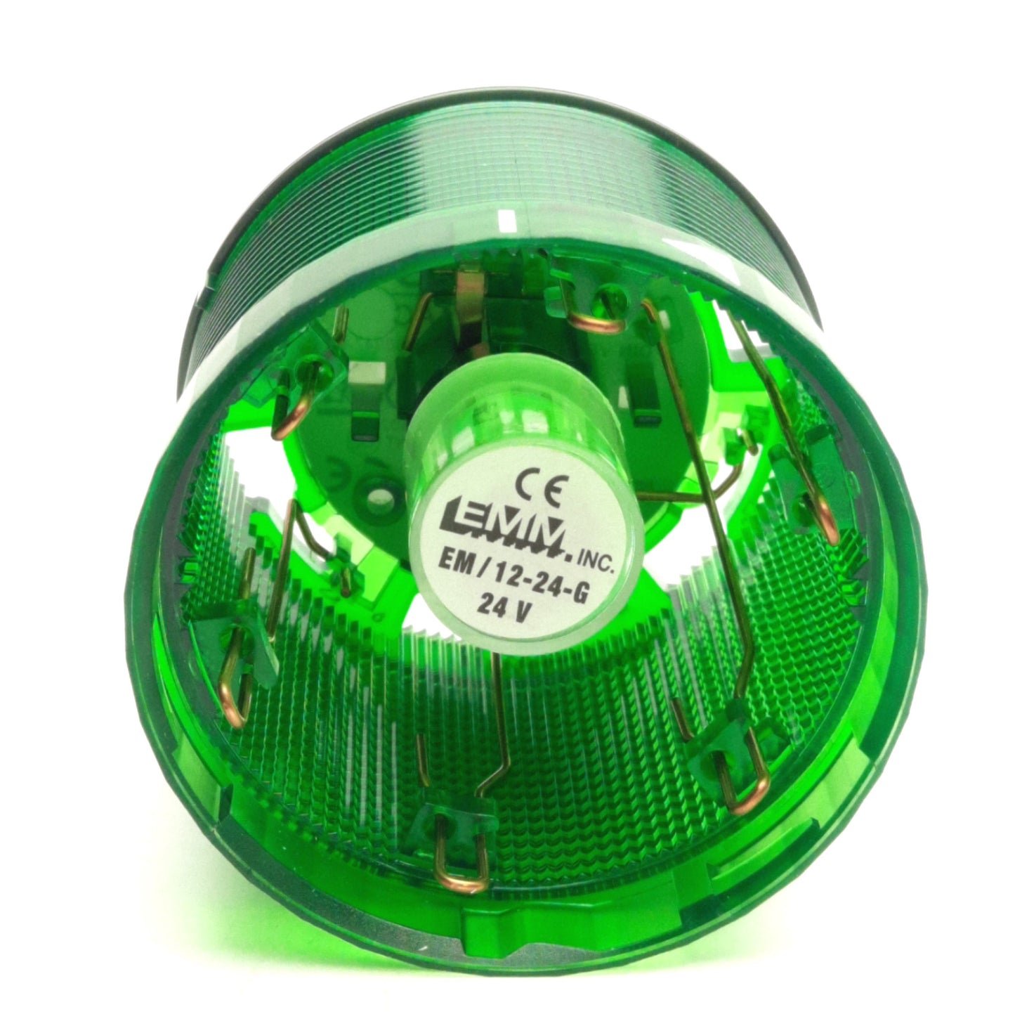 New – Open box Siemens 8WD4 400-1AC Stack Light W/ EM/12-24-G, Green, ø70mm, 24V Bulb
