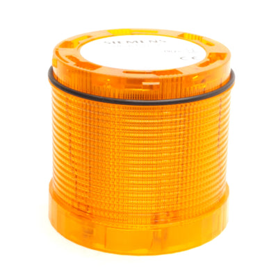 New – Open box Siemens 8WD4 400-1AD Stack Light W/ EM/12-24-Y, Amber, ø70mm, 24V Bulb