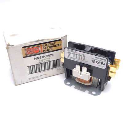 New Carrier HN51KC024 Contactor, 1-Pole, 30A, 24VAC Coil, For Carrier HVAC
