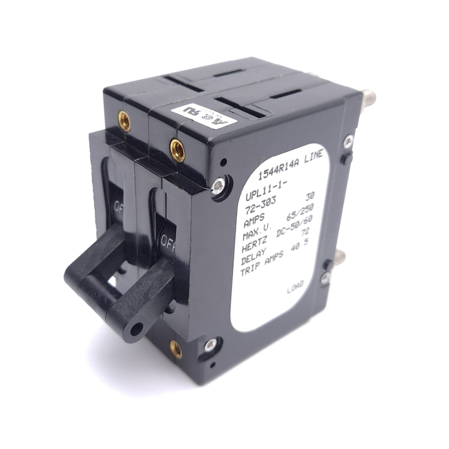 New – Open box Sensata Airpax UPL11-1-72-303 Circuit Breaker, 2-Pole, 30A, 250VAC/65VDC