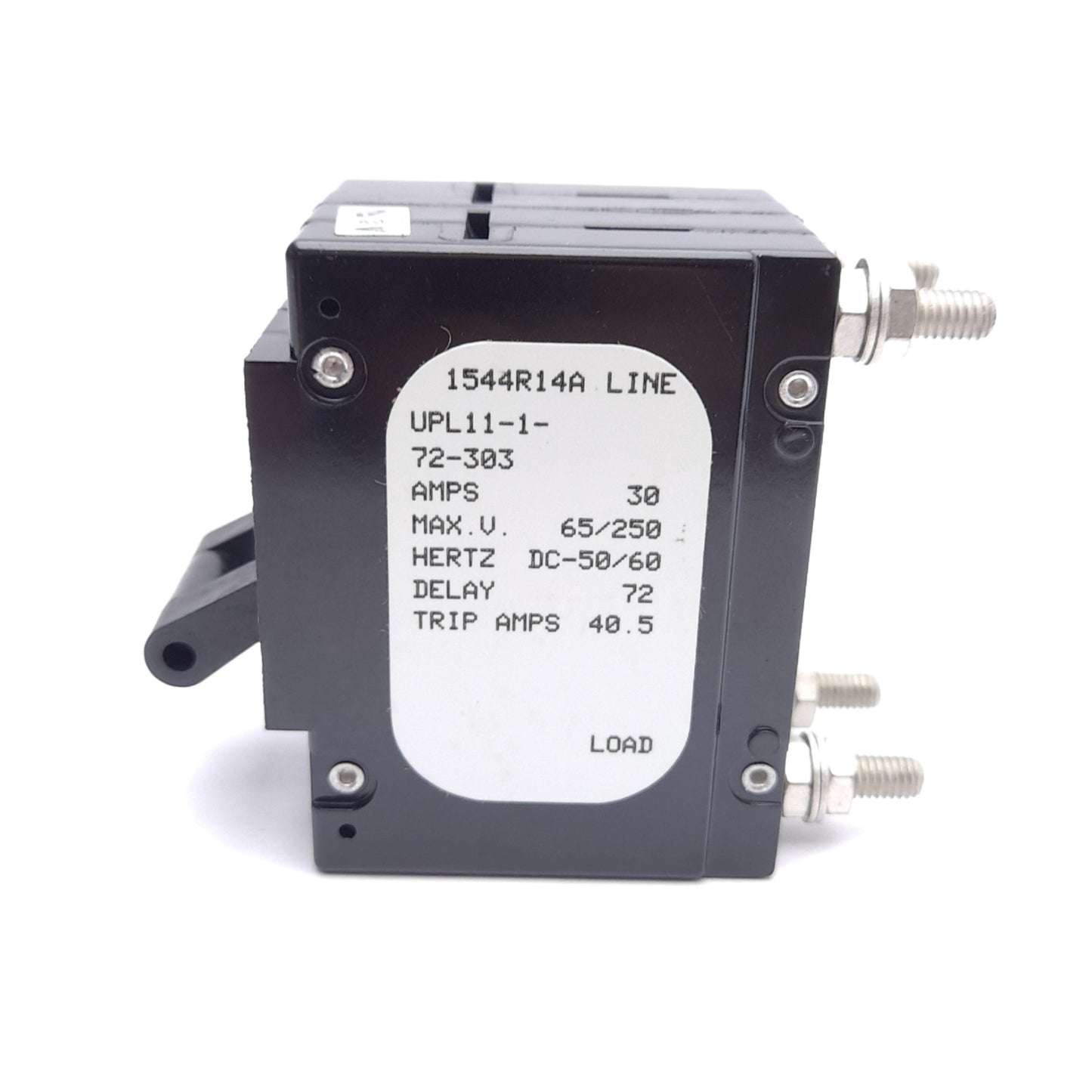 New – Open box Sensata Airpax UPL11-1-72-303 Circuit Breaker, 2-Pole, 30A, 250VAC/65VDC