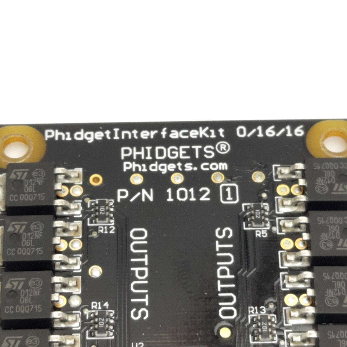 Used Phidgets 0/16/16 1012_1 Digital Interface Kit, 30VDC 2A Max, 15-Channels, USB-B