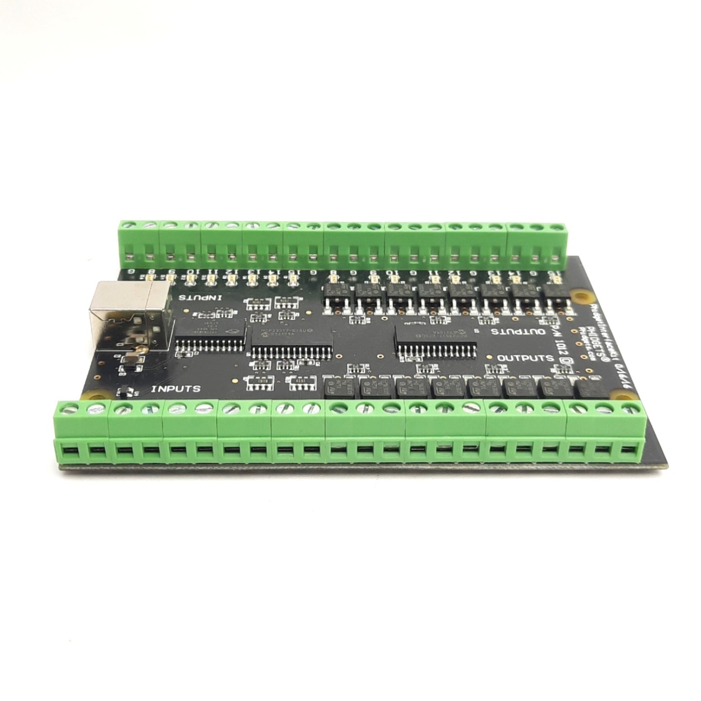 Used Phidgets 0/16/16 1012_0 Digital Interface Kit, 30VDC 2A Max, 15-Channels, USB-B