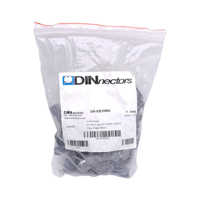 New Lot of 20 Automation Direct DN-EB35MN Terminal Block End Bracket, 9mm Width