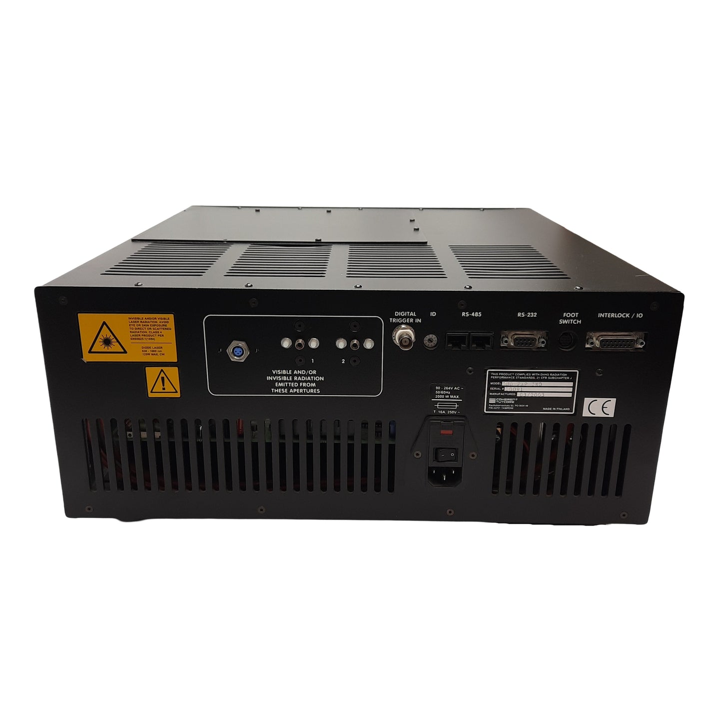 Used Coherent Duo FAP Dual Fiber Optic Diode Laser System 2x 30W @ 800nm 115/230VAC