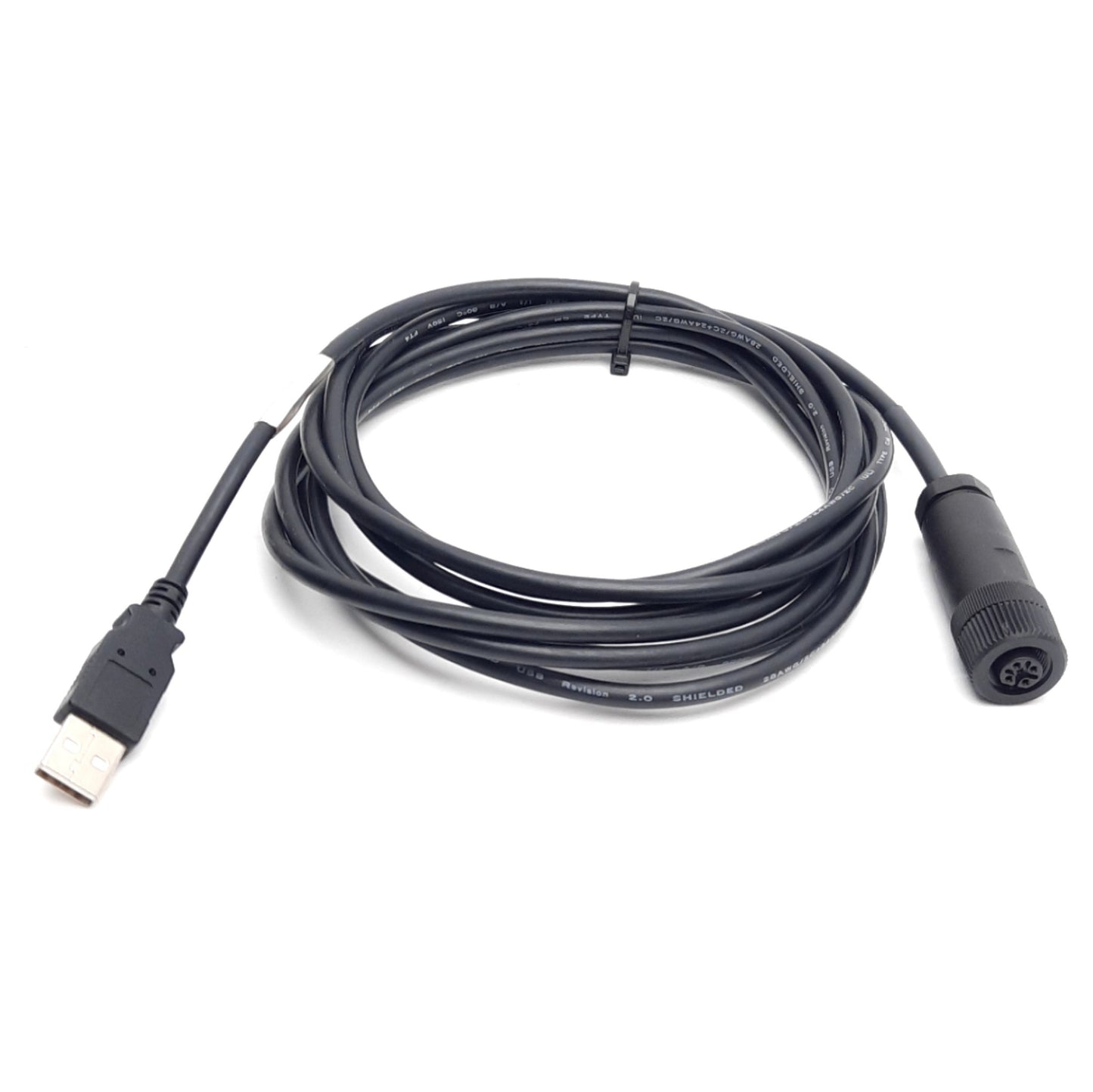 Used Escort Memory Systems CBL-1525 01 RFID Controller & Antenna Cable, USB2.0 to M12