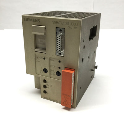 Used Siemens 6ES5 103-8MA03 Simatic PLC Interface CPU Compact Controller 24VDC 20KB