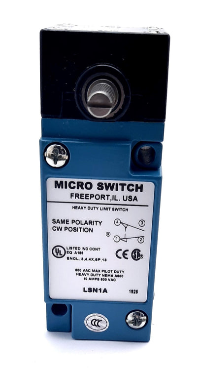 New Honeywell LSN1A Heavy Duty Limit Switch SPDT 600VAC, 250VDC, 10A, 0.45N
