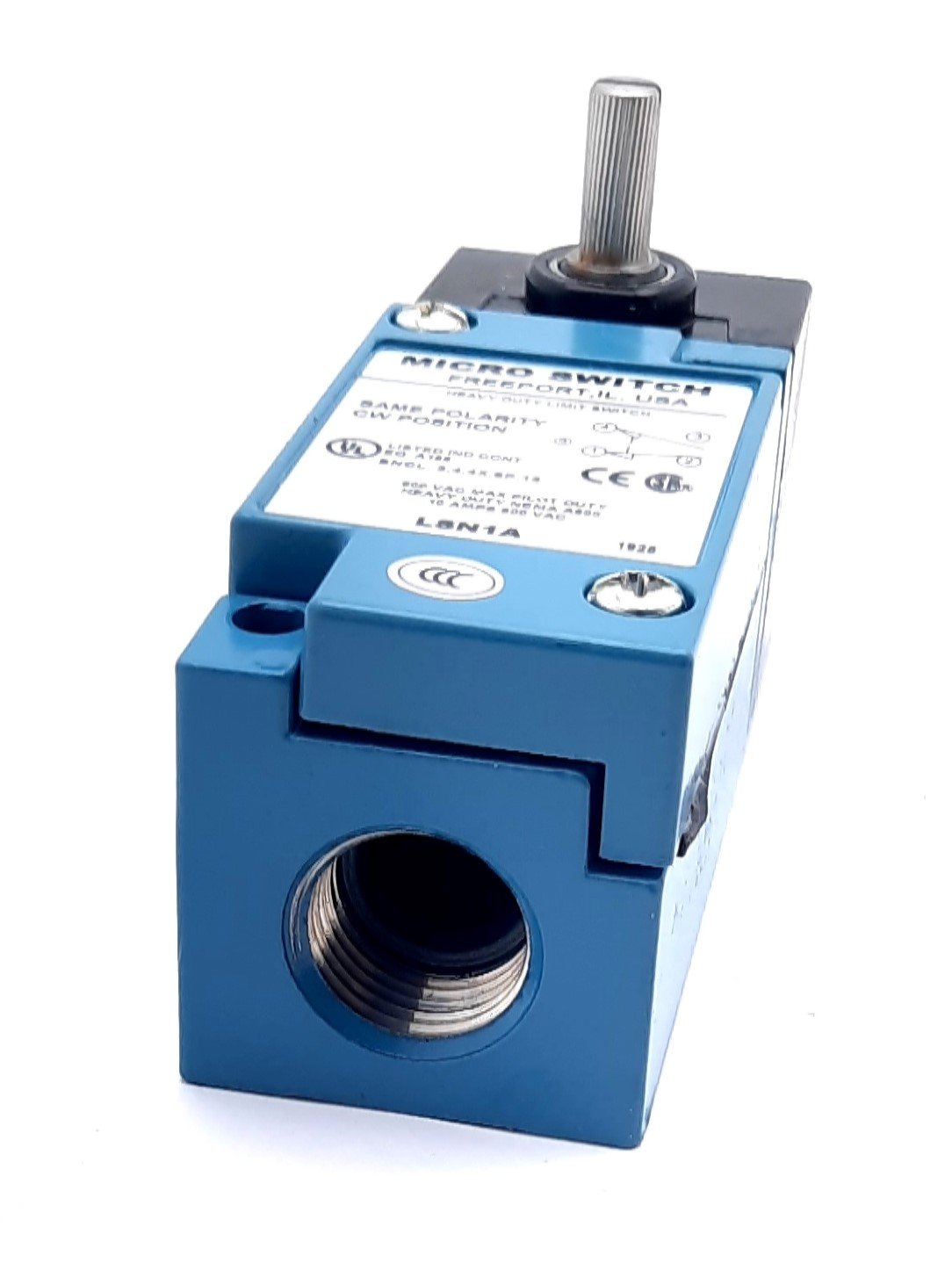 New Honeywell LSN1A Heavy Duty Limit Switch SPDT 600VAC, 250VDC, 10A, 0.45N