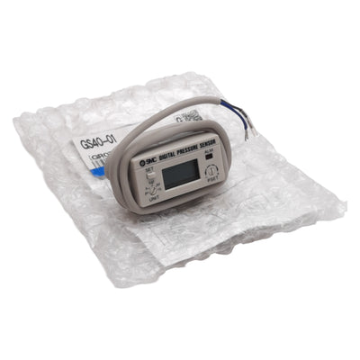 New SMC GS40-01 Digital Pressure Sensor, Unit Switching 12-24VDC 0.98MPa R1/8 Port