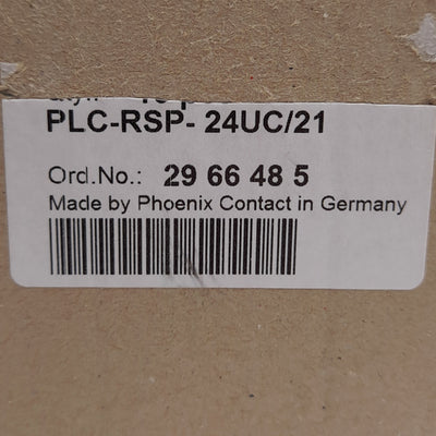 New – Open box Lot of 3 Phoenix Contact PLC-RSP-24UC/21 2966485 Relay Module, 24VAC/DC Coil