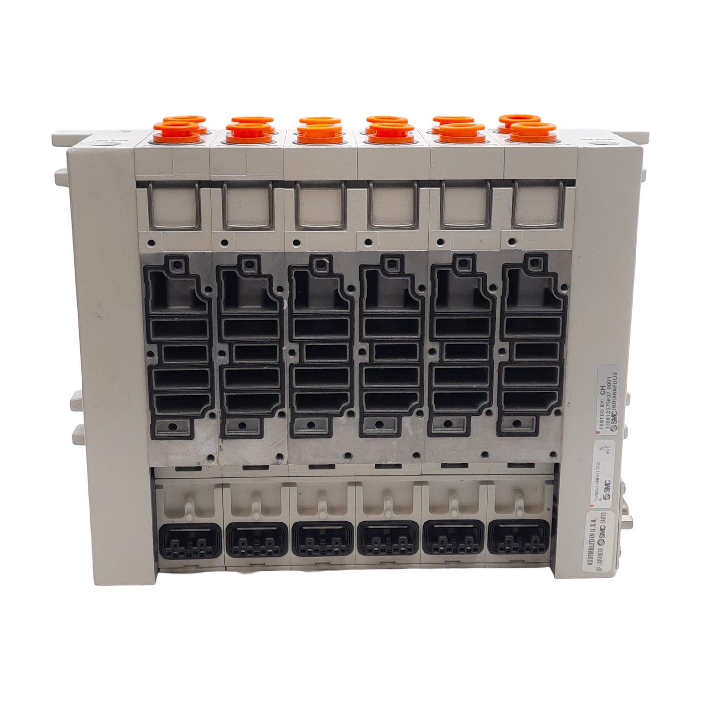 New SMC VV5Q41-06N11TFD0 VQ4000 Pneumatic Manifold, 6-Station, ø3/8in One-Touch