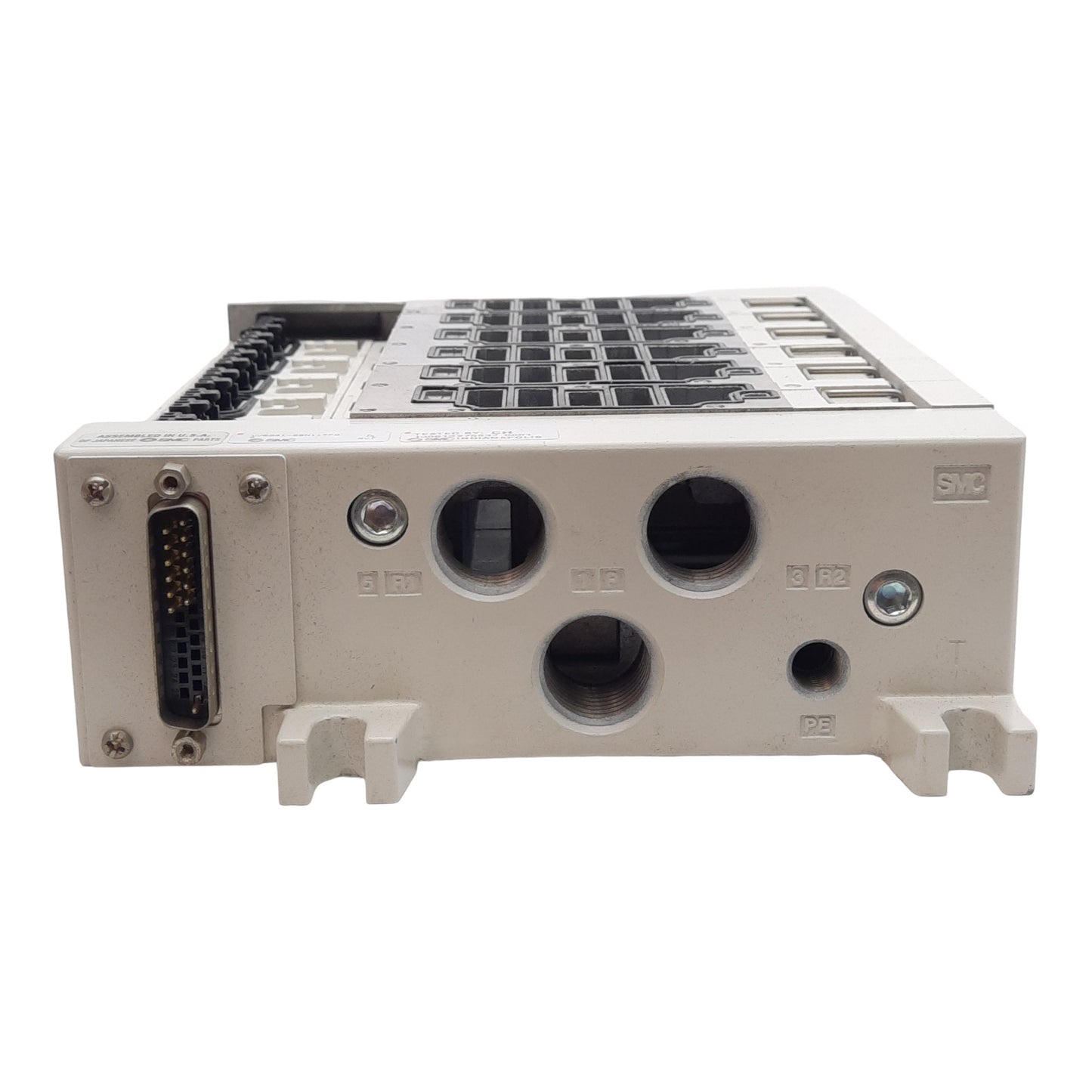 New SMC VV5Q41-06N11TFD0 VQ4000 Pneumatic Manifold, 6-Station, ø3/8in One-Touch