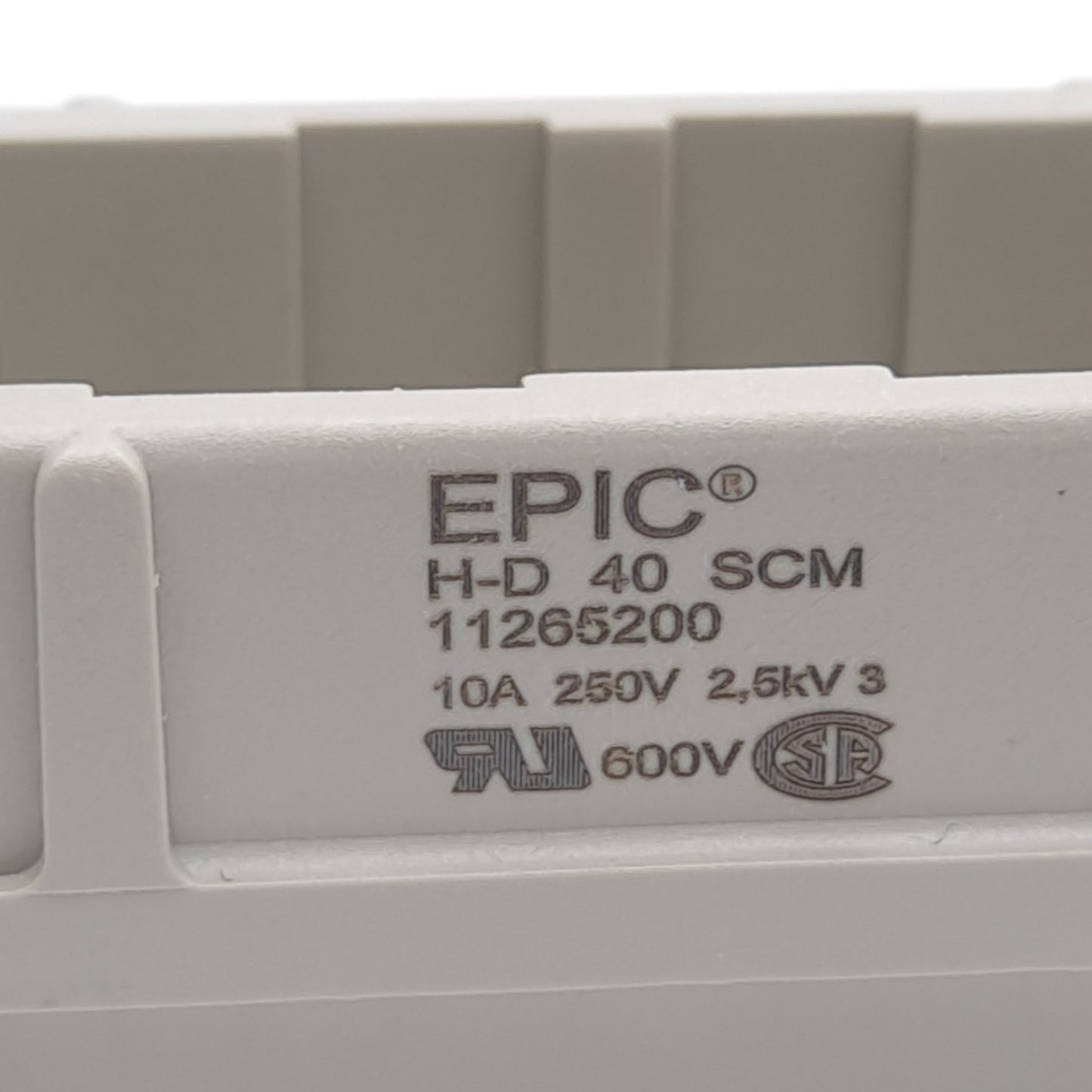 New – Open box Lot of 2 Lapp 11265200 Connector Insert, Male, 40-Contact, Crimp Termination