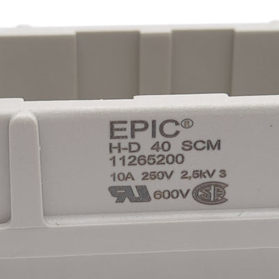 New – Open box Lot of 2 Lapp 11265200 Connector Insert, Male, 40-Contact, Crimp Termination