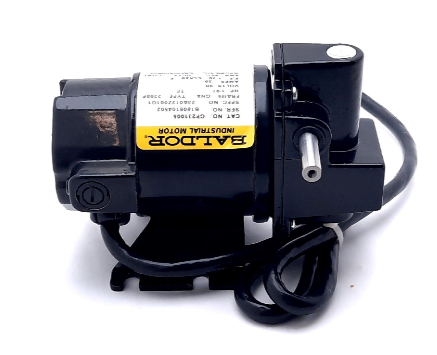 New Baldor GP231005 Right Angle Gear Motor 225:1, 90V, 0.29A, 1/97Hp, 8rpm, 15lb-in