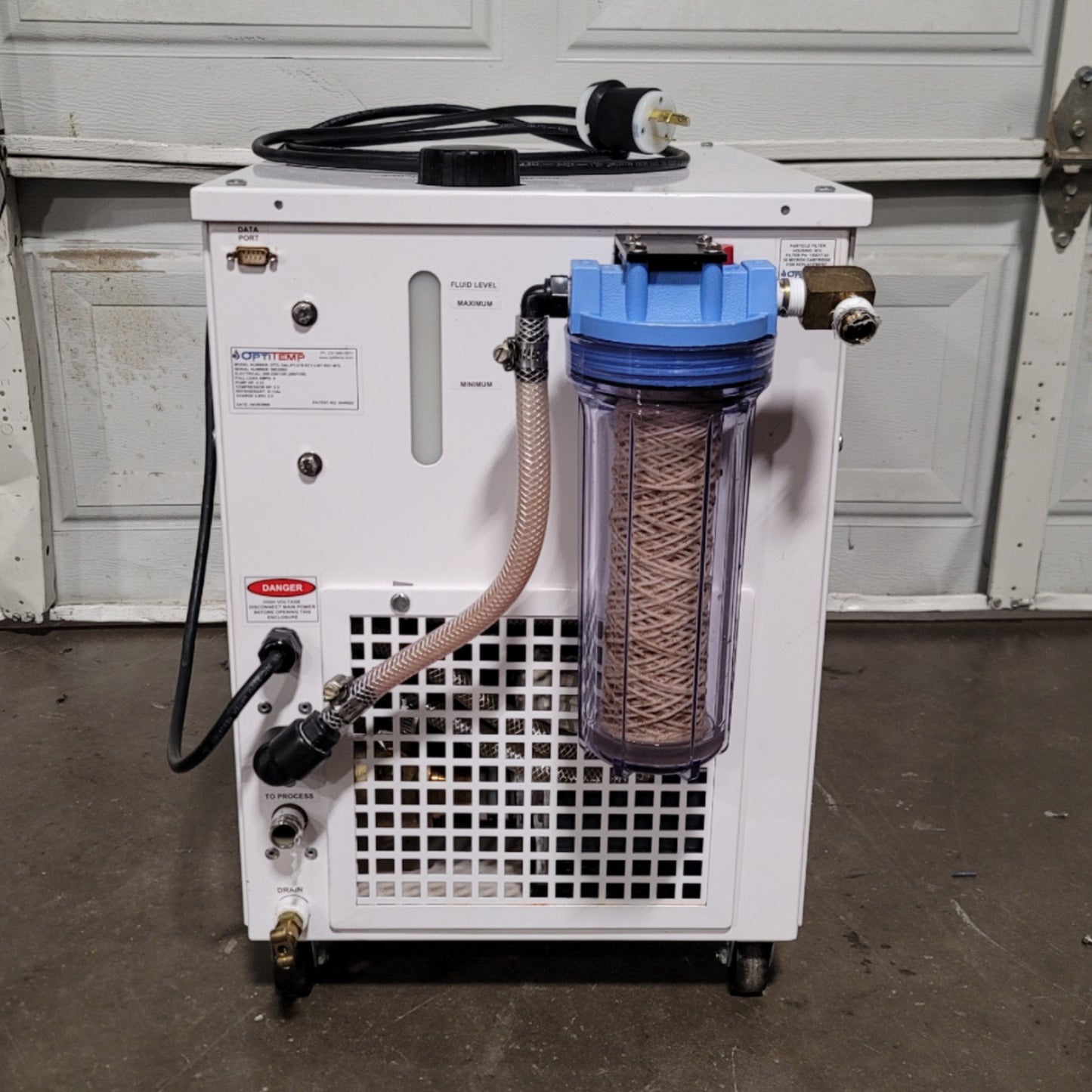Used Optitemp OTC-.5AL-P1-216-SC1-LW1-RS1-M1L Chiller 1.3kW, 2.3GPM, 208-230VAC 1-Ph