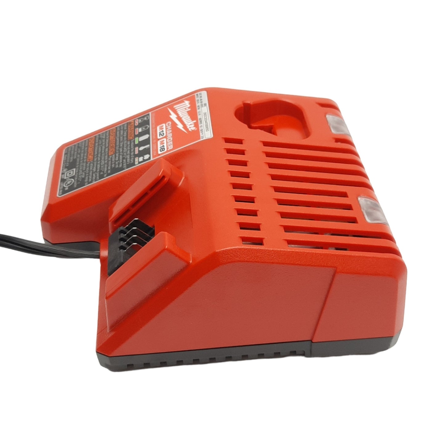 Used Milwaukee 48-59-1812 M12/M18 Battery Charger, 120VAC Supply, 2-Port, 12V/18V