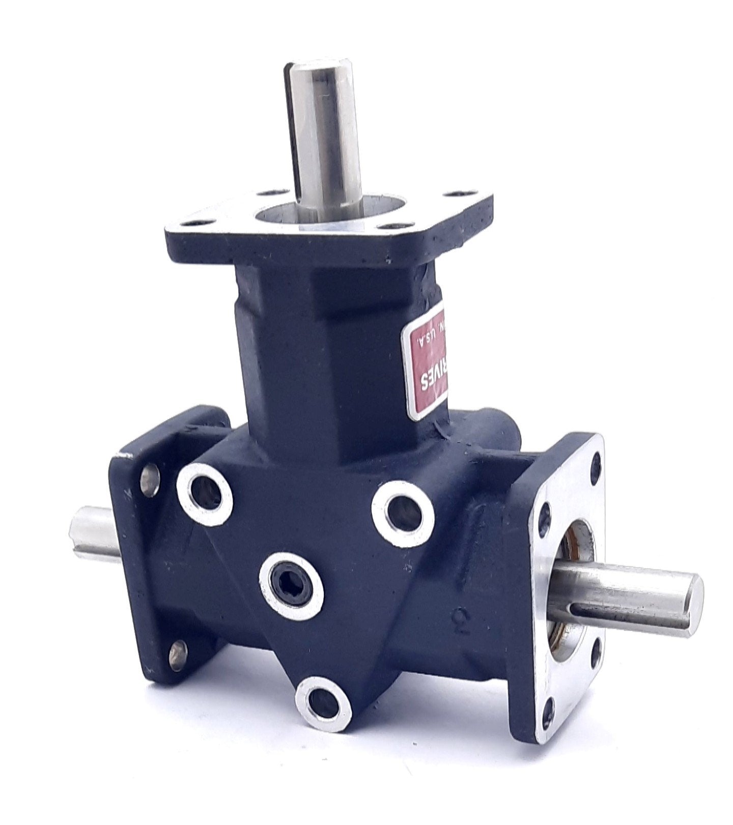 New Crown Zero Max C157806 Three Way Right Angle Gearbox 1:1, 1750rpm,