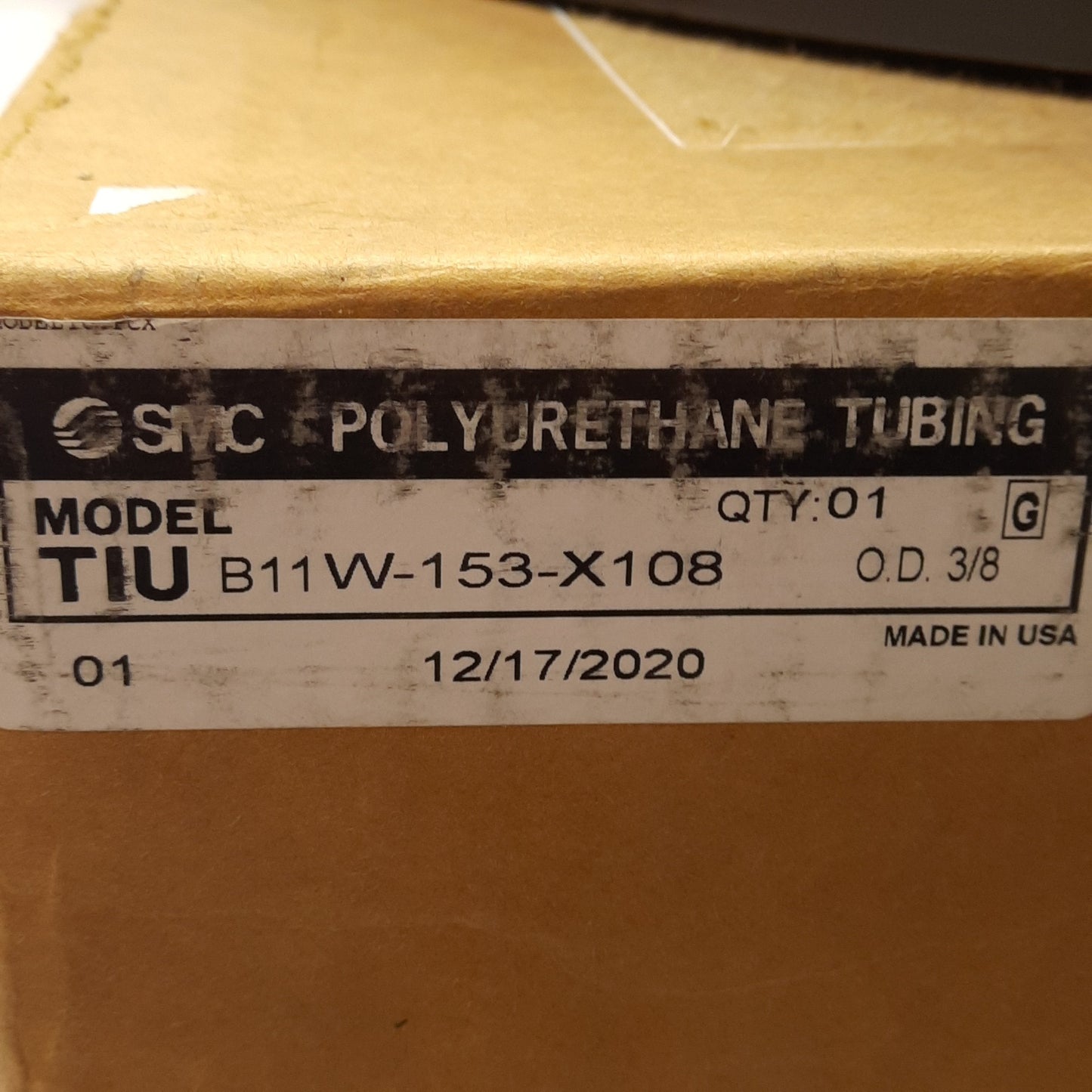 New SMC TIUB11W-153-X108 White Polyurethane Tubing, ø3/8in OD, ø1/4in ID, 500ft