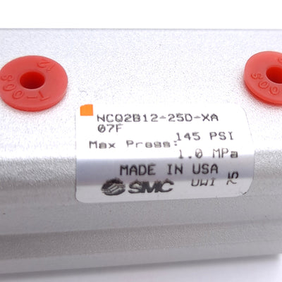 New – Open box SMC NCQ2B12-25D-XA07F Compact Cylinder, ø12mm Bore, 25mm Stroke, 1.0MPa, M5x0.8