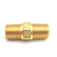 New – Open box Lot of 35 Polyconn PC122B-4 Brass Nipple Hex, 1/4in NPT Male, 1-3/8in Length