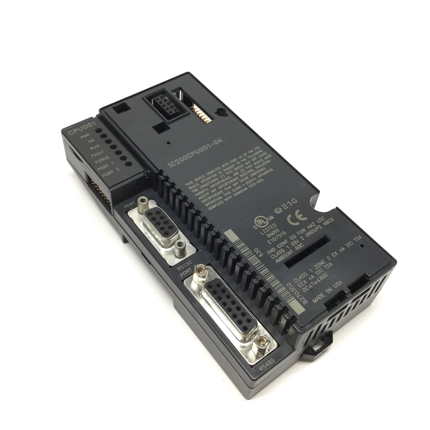 Used GE Fanuc IC200CPU001-GK VersaMax PLC CPU Controller Module RS-232/485 42KB
