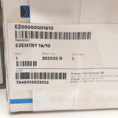 New Roxtec EZ00000001610 EZ Entry 16/10 Cable Entry Seal, 160mm x 40mm