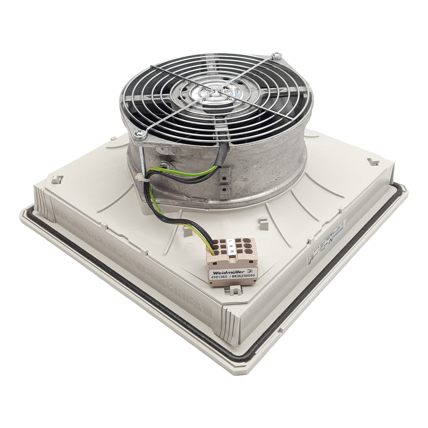 New Pfannenberg 11643104055 Filterfan, 230VAC, 39W, 223mm x 223mm, 155CFM, 46dB