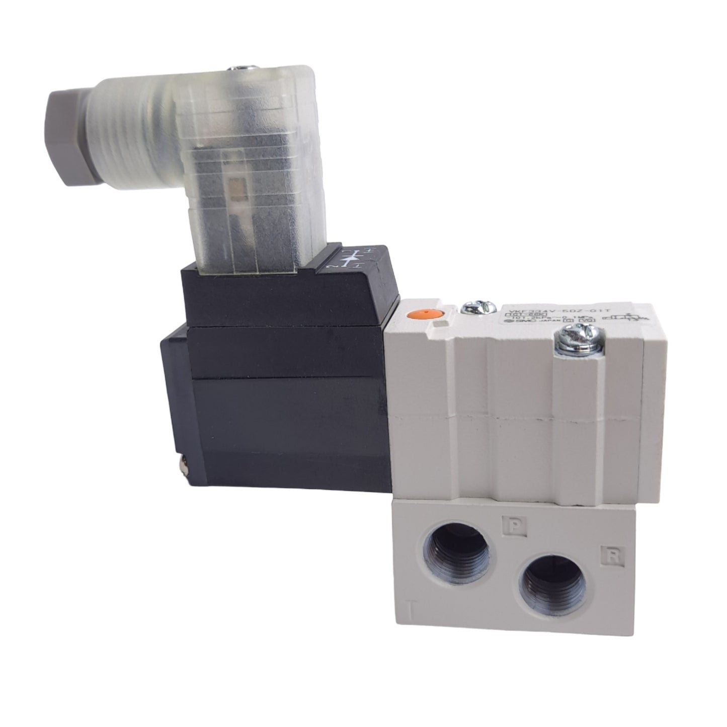 New – Open box SMC VKF334V-5DZ-01T Solenoid Valve, 3-Port, -101.2kPa to 0.1MPa, 1/8in NPTF