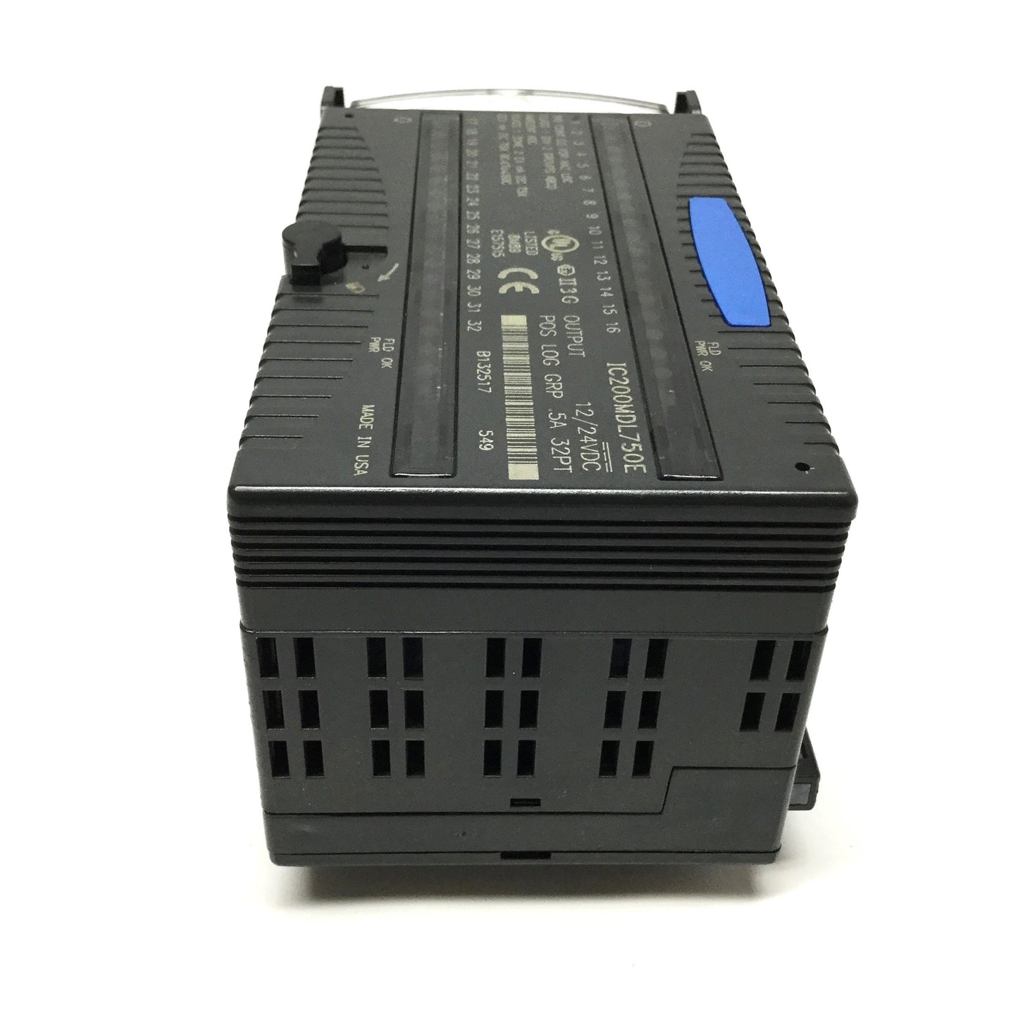 Used GE Fanuc IC200MDL750E VersaMax PLC Output Module 32-Point Pos Log, 12/24VDC 0.5A