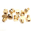 New – Open box Lot of 10 Polyconn PC124B-2 Elbow Street 45° Brass, 1/8in NPT Female to Male